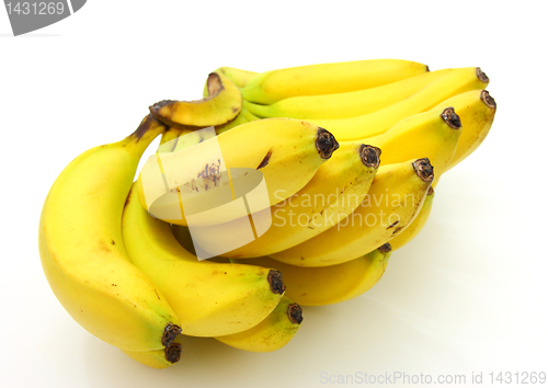 Image of Bunch of bananas isolated on white background