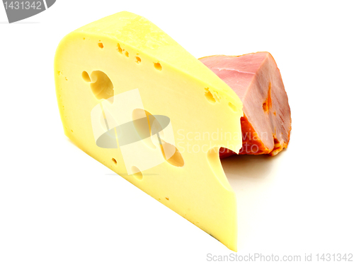 Image of  cheese with a meat 