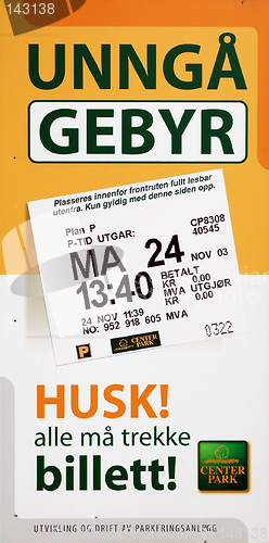 Image of Avoid a ticket / Unngå Gebyr