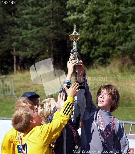 Image of Bærum 93 soccer team at Norway Cup