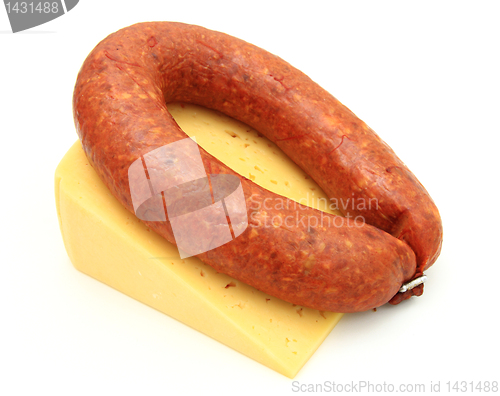 Image of Fresh sausage with cheese 