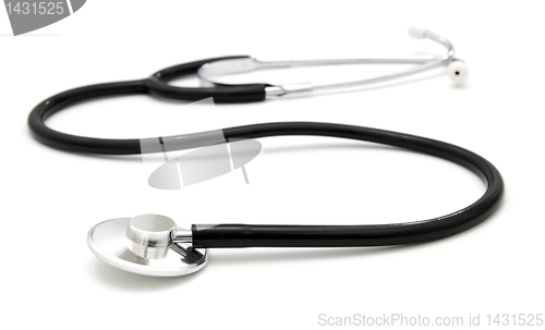 Image of stethoscope isolated over a white background. 