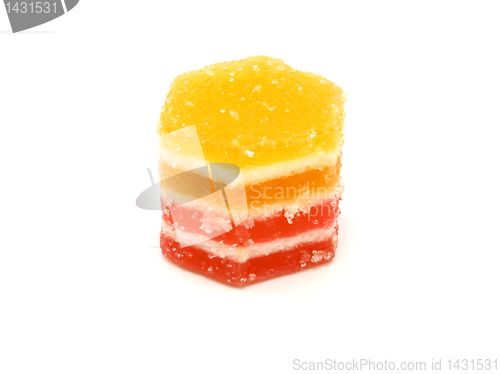 Image of Multi-coloured fruit candy, fruit jelly