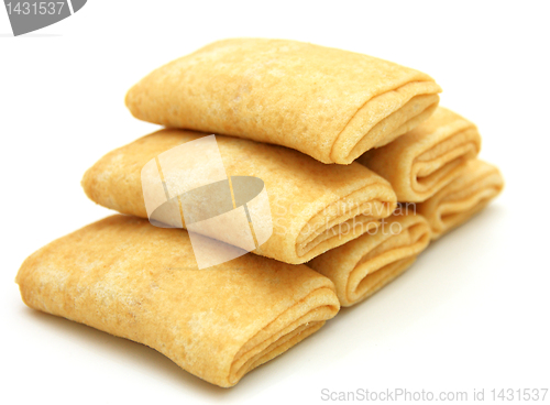 Image of fried pancakes stuffed 