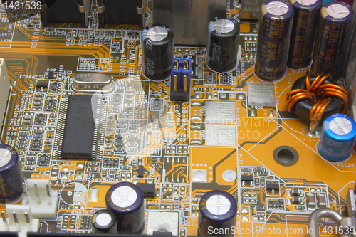 Image of Close-up mother board