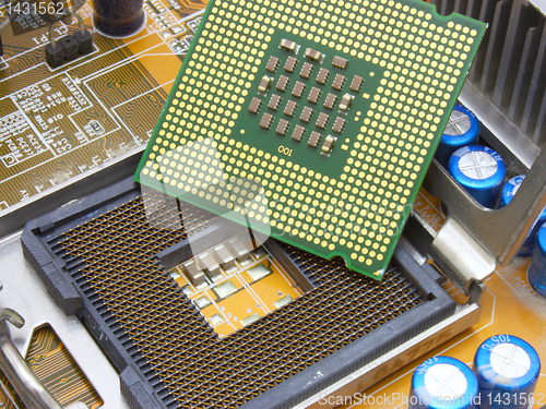 Image of Close-up mother board