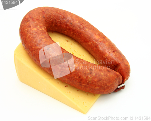 Image of Fresh sausage with cheese 