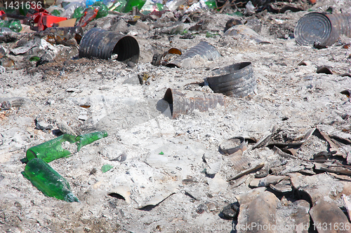 Image of City dump: the demonstration of environmental problems