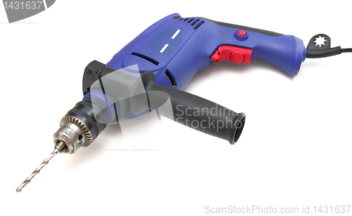 Image of the electric drill on white background with clipping path