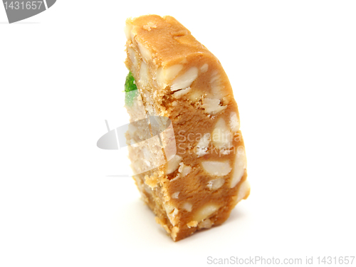 Image of Peanut brittle isolated on white background