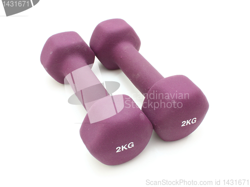 Image of Two two kilogram dumbbells 