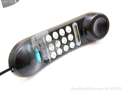 Image of One black phone with buttons 