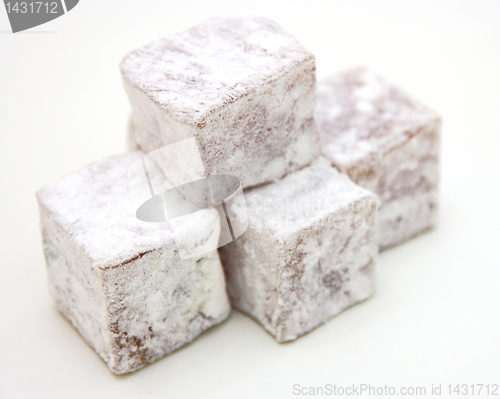 Image of Turkish delight (lokum) confection 