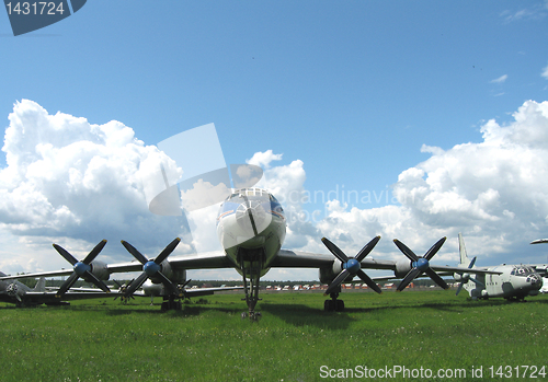 Image of Moscow, Monino, Russia, the plane of war an a parking