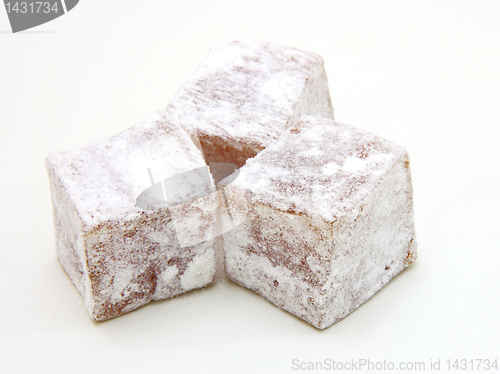 Image of Turkish delight (lokum) confection 
