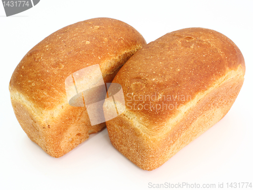 Image of The ruddy long loaf of bread 