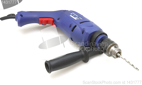 Image of the electric drill on white background with clipping path