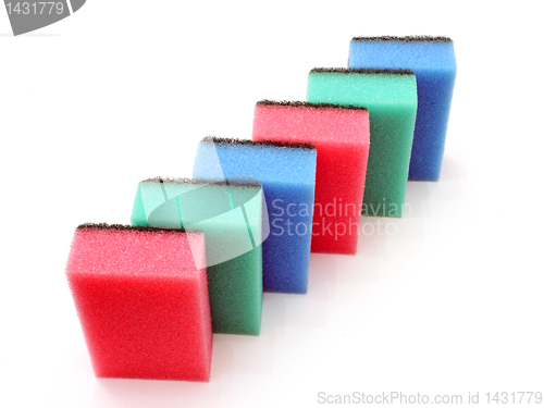 Image of Multicolored sponges