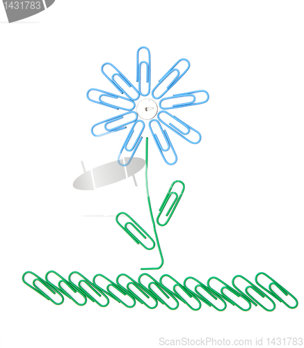 Image of Flower from paper clips