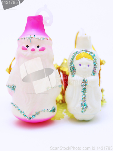 Image of Russian Christmas characters Father Frost and Snow Maiden