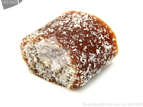 Image of Turkish delight on a white background