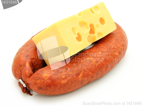 Image of Fresh sausage with cheese 