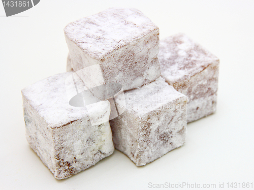 Image of Turkish delight (lokum) confection