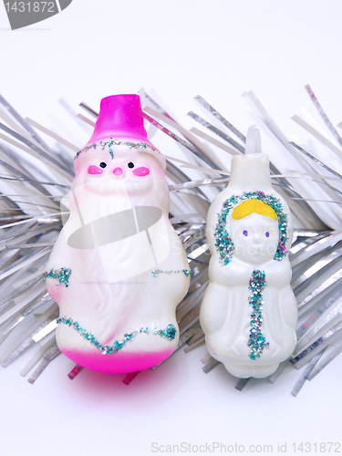 Image of Russian Christmas characters Father Frost and Snow Maiden 