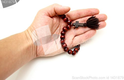 Image of  bead-roll  In a hand