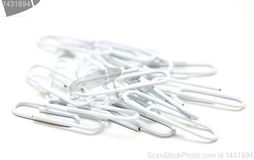 Image of Color paper clips to background