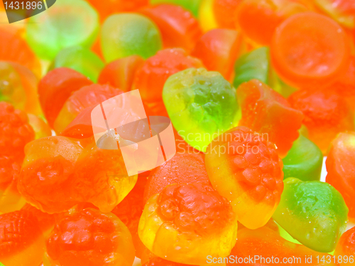 Image of Fruit candy multi-colored all sorts, a background