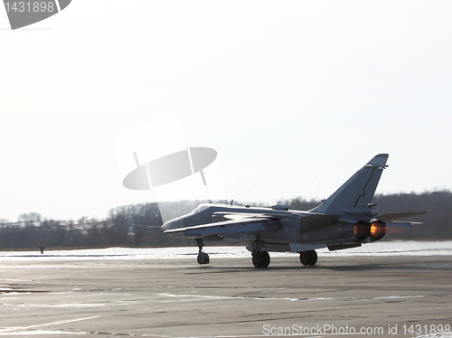 Image of Su-24 Fencer on take off 