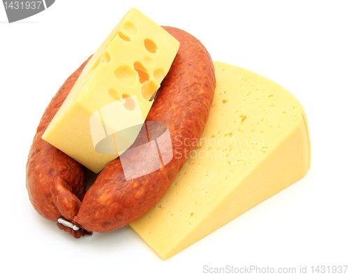 Image of Fresh sausage with cheese 