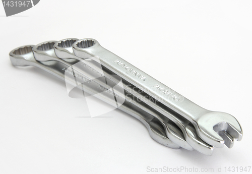 Image of  spanner with  on a white background