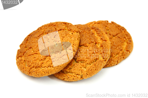 Image of Trio Of   Cookies Isolated On White Background