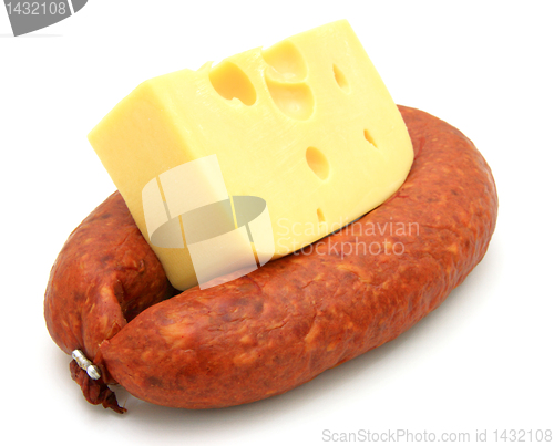 Image of Fresh sausage with cheese 