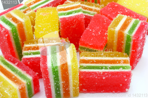 Image of Multi-coloured fruit candy