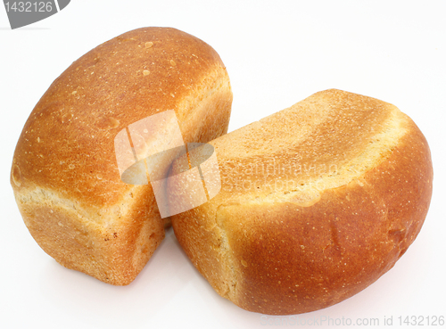 Image of The ruddy long loaf of bread 