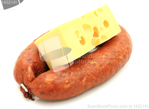 Image of Fresh sausage with cheese