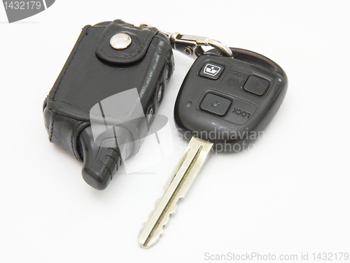 Image of Car keys, objects isolated on white background .