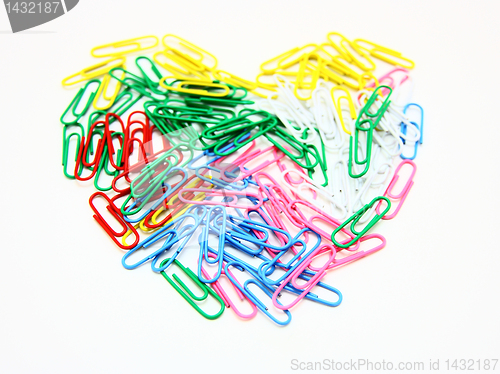 Image of Heart from paper clips