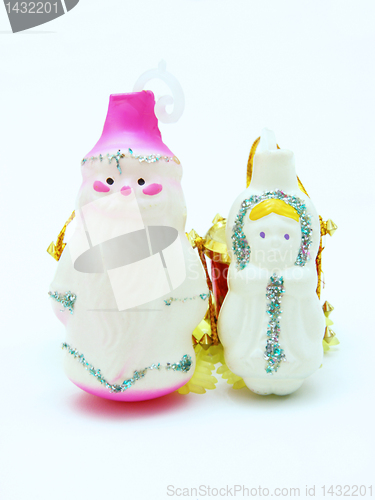 Image of Russian Christmas characters Father Frost and Snow Maiden 