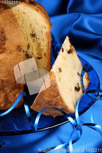 Image of Panettone, italian Christmas cake
