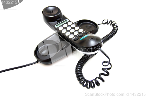 Image of One black phone with buttons