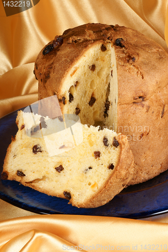 Image of Panettone, italian Christmas cake