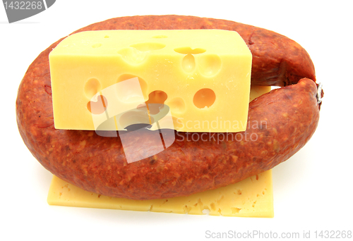 Image of Fresh sausage with cheese