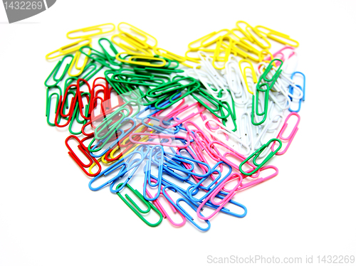 Image of Heart from paper clips