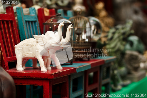 Image of Small elephant figurines 