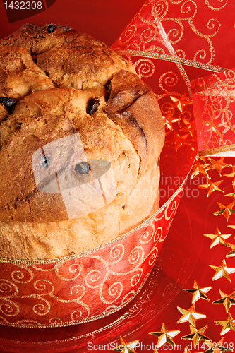 Image of Panettone the italian Christmas cake