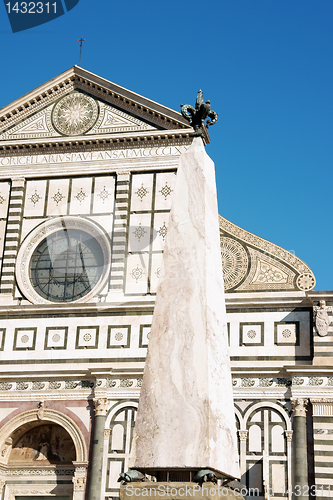 Image of Church of Santa Maria Novella and obelisk in Florence